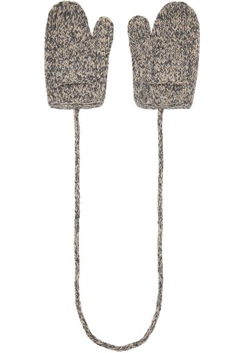 Maison Margiela Gray Shetland Wool Mittens