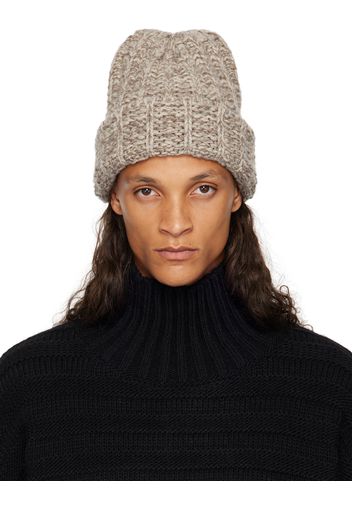 Maison Margiela Beige Wool Beanie