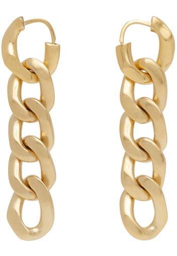 Maison Margiela Gold Gourmette Collection Earrings