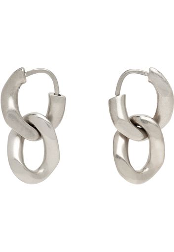 Maison Margiela Silver Curb Chain Earrings