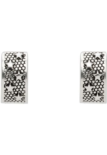 Maison Margiela Silver Star Hoop Earrings