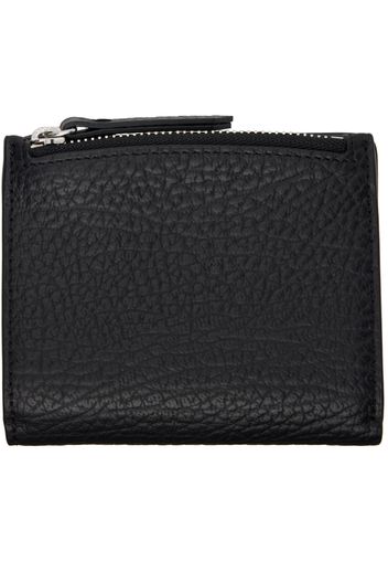 Maison Margiela Black Leather Flap Wallet