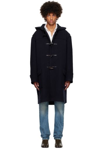 Maison Margiela Navy Toggle Coat