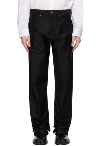 Maison Margiela Black Twisted Outseam Jeans