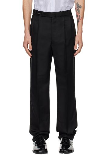 Maison Margiela Black Pleated Trousers