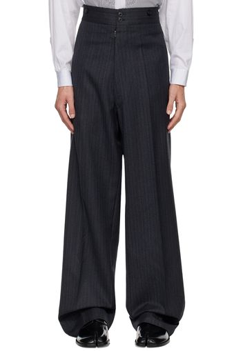 Maison Margiela Black Pleated Trousers