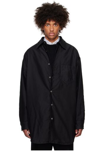 Maison Margiela Black Padded Cotton Shirt