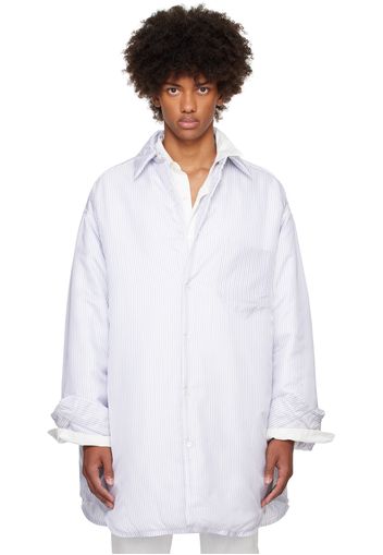 Maison Margiela Blue & White Padded Shirt