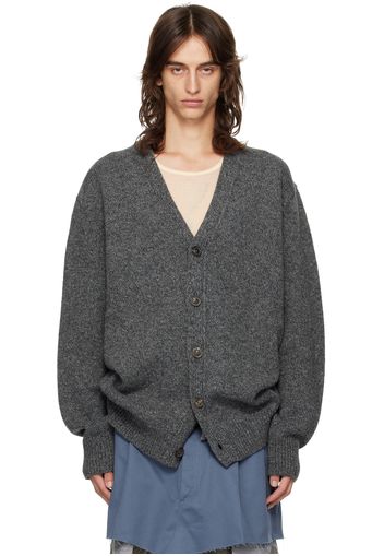 Maison Margiela Gray Buttoned Cardigan