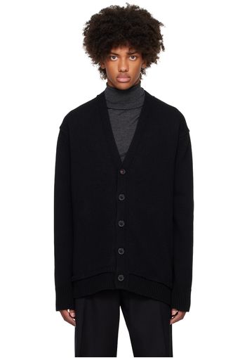 Maison Margiela Black Elbow Patch Cardigan