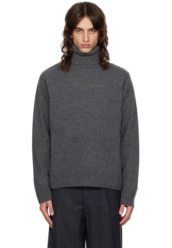 Maison Margiela Gray Brushed Turtleneck