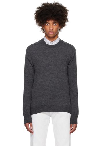 Maison Margiela Gray Elbow Patch Sweater