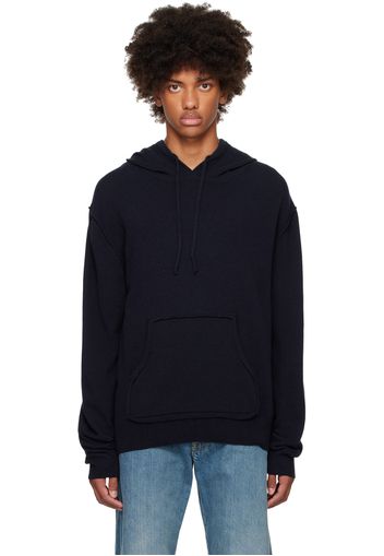 Maison Margiela Navy Décortiqué Cashmere Hoodie