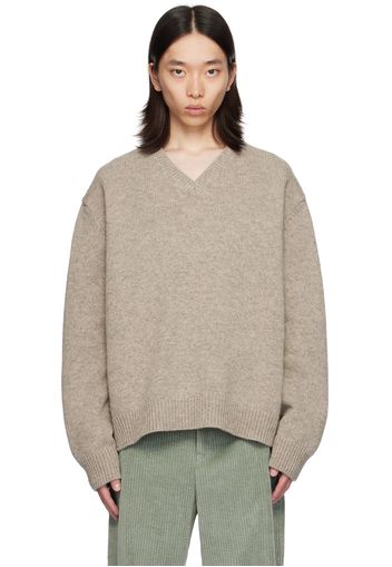 Maison Margiela Beige Shetland Wool Sweater