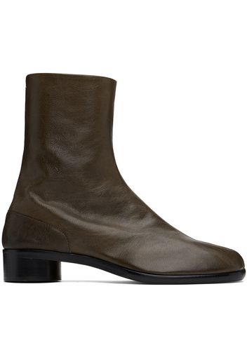 Maison Margiela Brown Tabi Ankle Boots