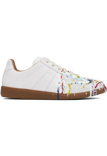 Maison Margiela Off-White Paint Replica Sneakers