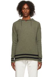 Maison Margiela Green & Navy Pullover Sweater