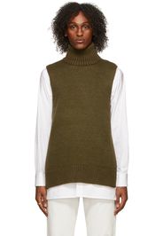 Maison Margiela Green Slit Turtleneck