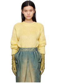 Maison Margiela Yellow Brushed Sweater