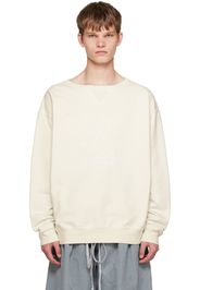 Maison Margiela White Embroidered Sweatshirt