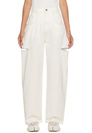 Maison Margiela White Cutout Jeans