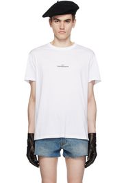 Maison Margiela White Embroidered T-Shirt