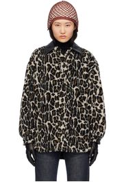 Maison Margiela Brown Faux-Fur Shirt