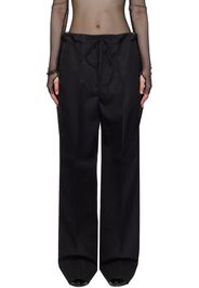 Maison Margiela Black Waist Tie Trousers