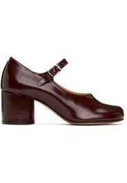 Maison Margiela Burgundy Tabi Leather Heels