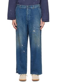 Maison Margiela Indigo Distressed Jeans