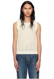 Maison Margiela Off-White Crewneck Tank Top