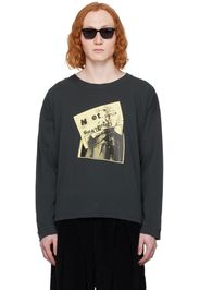 Maison Margiela Gray Printed Long Sleeve T-Shirt