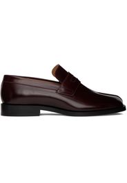 Maison Margiela Burgundy Tabi Loafers