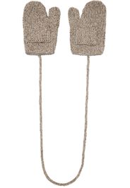 Maison Margiela Beige Shetland Wool Mittens