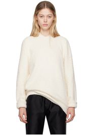 Maison Margiela Off-White Oversized Piled Sweater