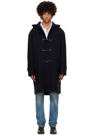 Maison Margiela Navy Toggle Coat