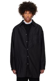 Maison Margiela Black Padded Cotton Shirt