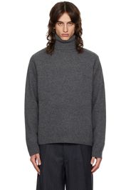 Maison Margiela Gray Brushed Turtleneck