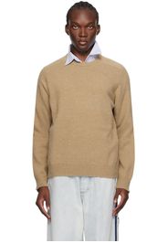 Maison Margiela Beige Washed Lambswool Sweater