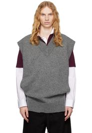 Maison Margiela Gray Layered Knit Vest