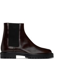 Maison Margiela Brown Tabi Chelsea Boots