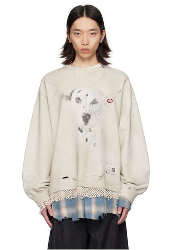 Maison MIHARA YASUHIRO White Triple Layered Sweatshirt