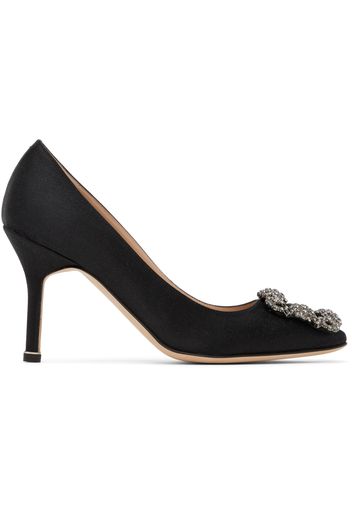 Manolo Blahnik Black Hangisi 90 Pumps