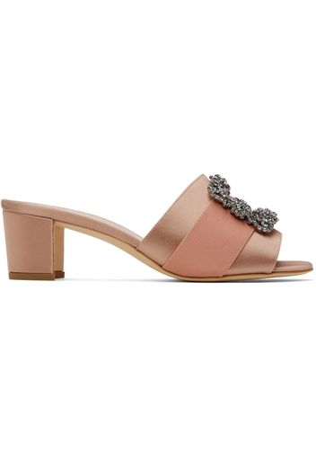 Manolo Blahnik Beige Martanew Mules