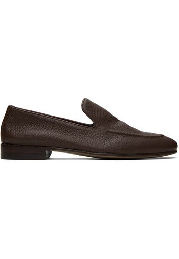 Manolo Blahnik Brown Truro Loafers