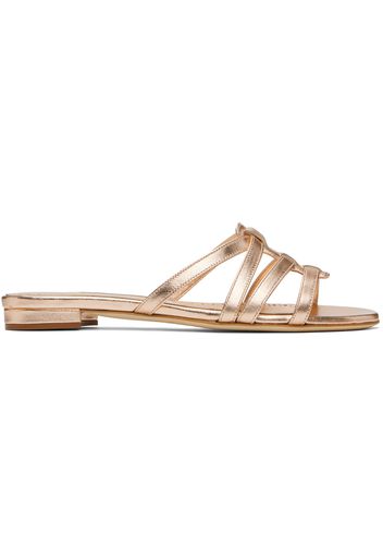 Manolo Blahnik Copper Riran Sandals