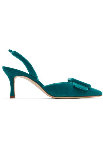 Manolo Blahnik Blue Maysli Heels