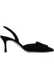 Manolo Blahnik Black Maysli Heels