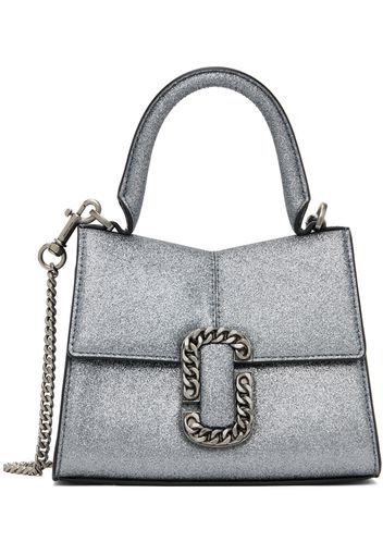 Marc Jacobs Silver 'The Galactic Glitter St. Marc Mini' Top Handle Bag