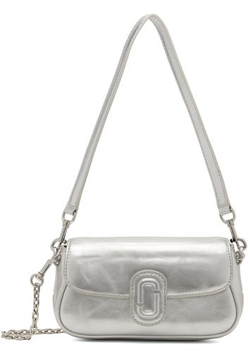 Marc Jacobs Silver 'The Metallic Leather Clover' Shoulder Bag